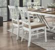 Modern Style White and Oak Finish Side Chairs 2pc Set Fabric Upholstered Seat Charming Traditional Dining Kitchen Furniture