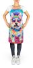 Westie Hippie Dawg Apron Cooking Kitchen Server Baking Crafts Gardening for Adult Women Men, Unisex, Large, Multicolor