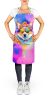 Corgi Hippie Dawg Apron Cooking Kitchen Server Baking Crafts Gardening for Adult Women Men, Unisex, Large, Multicolor